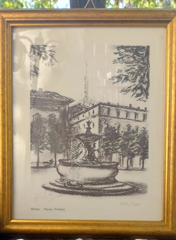 litografia numerata e firmata di milano litografia numerata e firmata di milano