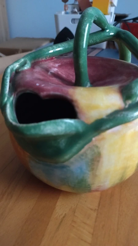 caraffa brocca ceramica policroma a forma di mela italy caraffa brocca ceramica policroma a forma di mela italy