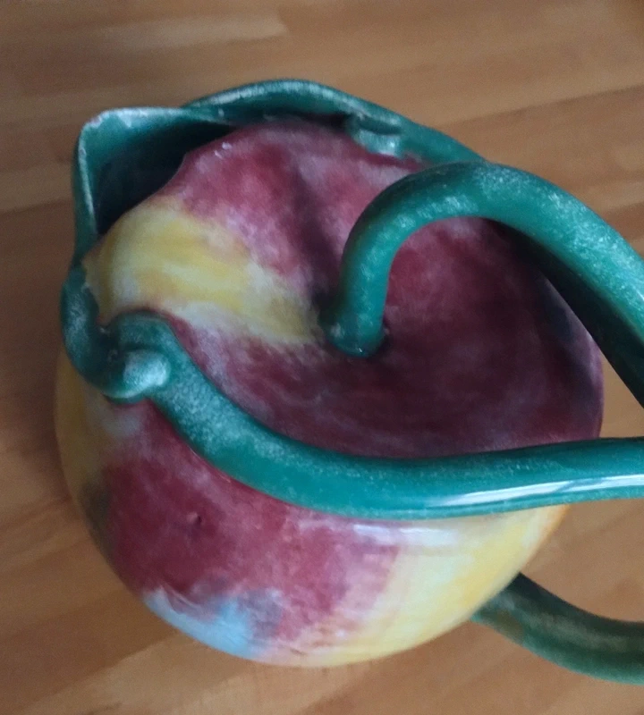 caraffa brocca ceramica policroma a forma di mela italy caraffa brocca ceramica policroma a forma di mela italy