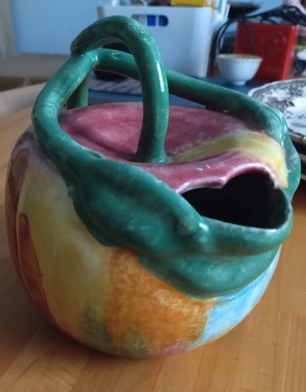 caraffa brocca ceramica policroma a forma di mela italy caraffa brocca ceramica policroma a forma di mela italy