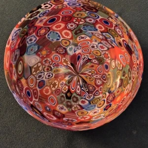 ciotola svuotatasche vetro millefiori murano italy