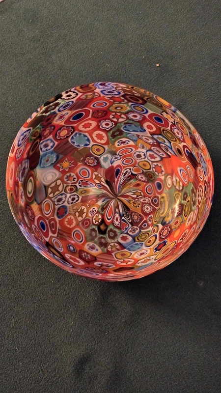 ciotola svuotatasche vetro millefiori murano italy ciotola svuotatasche vetro millefiori murano italy