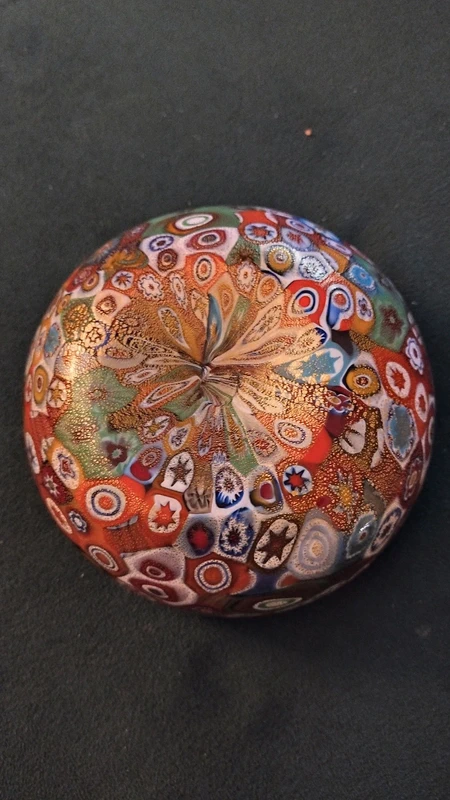 ciotola svuotatasche vetro millefiori murano italy ciotola svuotatasche vetro millefiori murano italy