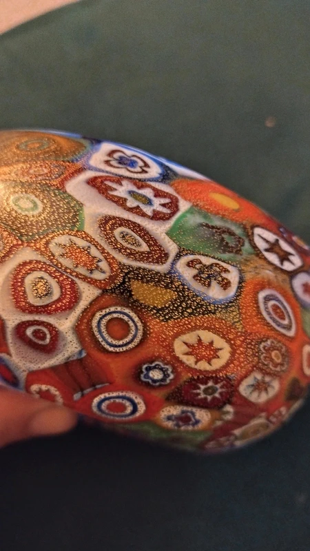 ciotola svuotatasche vetro millefiori murano italy ciotola svuotatasche vetro millefiori murano italy