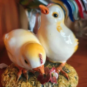 origami tridimensionale pulcino gallina in porcellana biscuit l'abitare milano (copia)