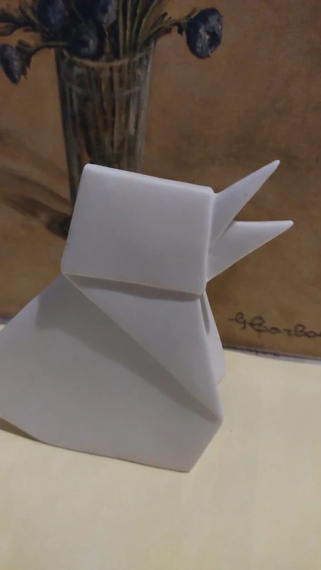 origami tridimensionale pulcino gallina in porcellana biscuit l'abitare milano origami tridimensionale pulcino gallina in porcellana biscuit l'abitare milano