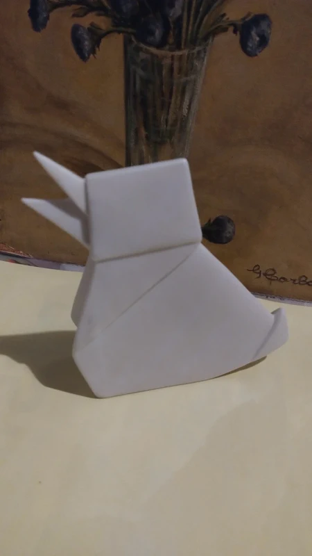 origami tridimensionale pulcino gallina in porcellana biscuit l'abitare milano origami tridimensionale pulcino gallina in porcellana biscuit l'abitare milano