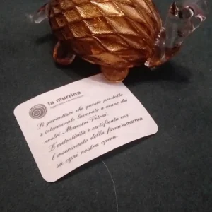 tartaruga in vetro murano italy firmato la murrina