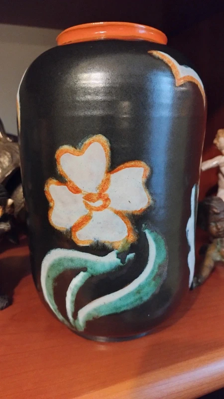 vaso ceramica goldscheider made in austria art decò vaso ceramica goldscheider made in austria art decò