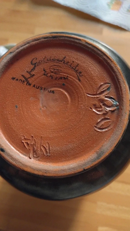 vaso ceramica goldscheider made in austria art decò vaso ceramica goldscheider made in austria art decò