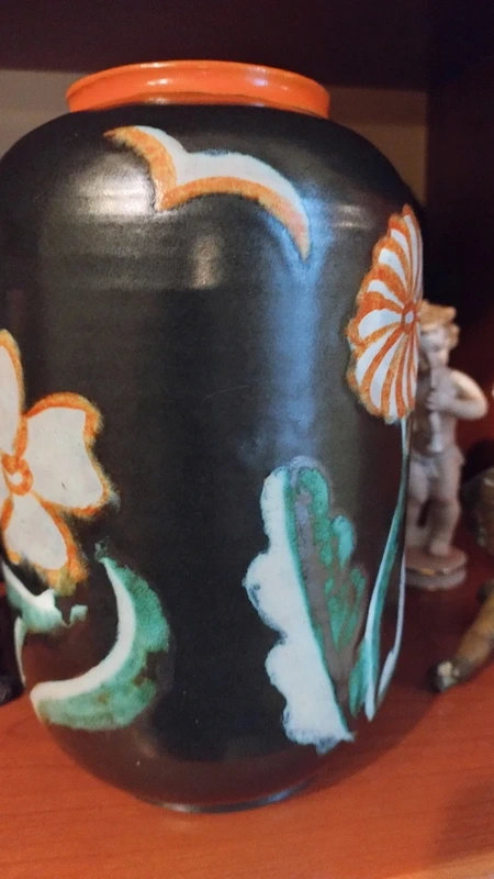 vaso ceramica goldscheider made in austria art decò vaso ceramica goldscheider made in austria art decò