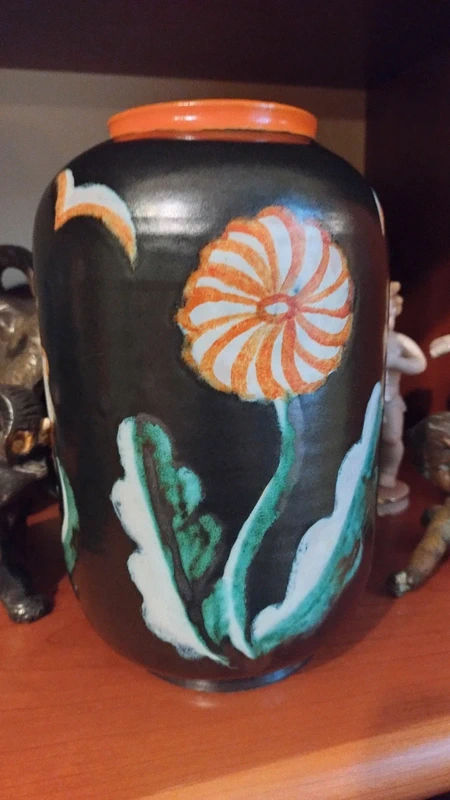 vaso ceramica goldscheider made in austria art decò vaso ceramica goldscheider made in austria art decò