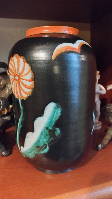 vaso ceramica goldscheider made in austria art decò vaso ceramica goldscheider made in austria art decò