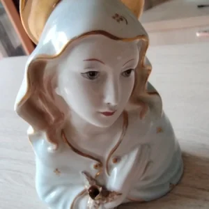 acquasantiera angelo porcellana biscuit policroma (copia)