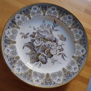piatto antico wedgwood pearl ware numerato moresque