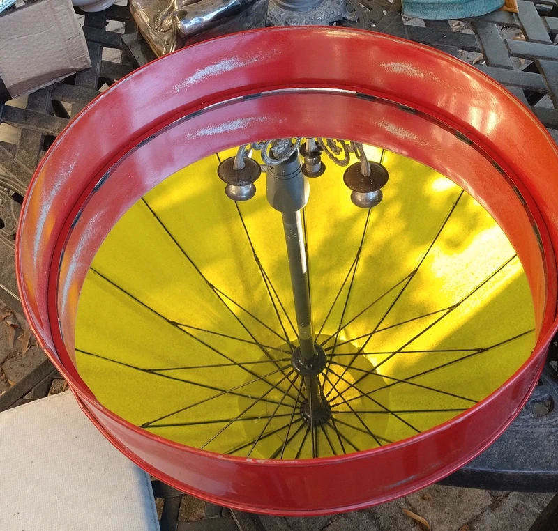 specchio vintage rotondo metallo rosso da appendere specchio vintage rotondo metallo rosso da appendere